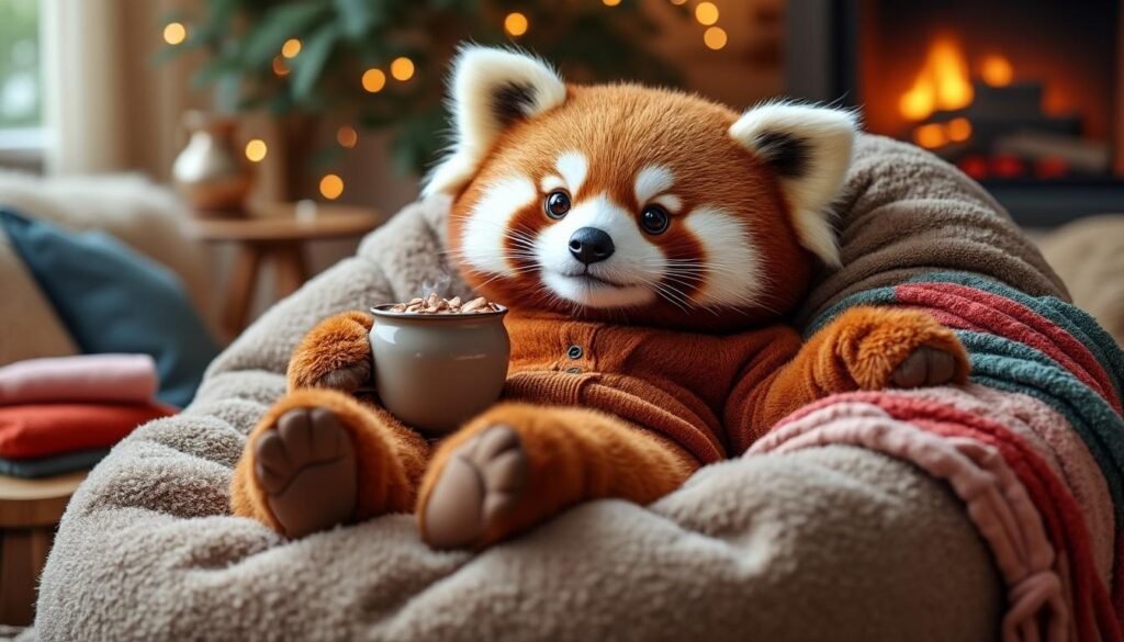 adoptez le look cocooning ultra craquant avec notre pyjama panda roux ! confort, chaleur et style irrésistible pour des nuits douces et originales.